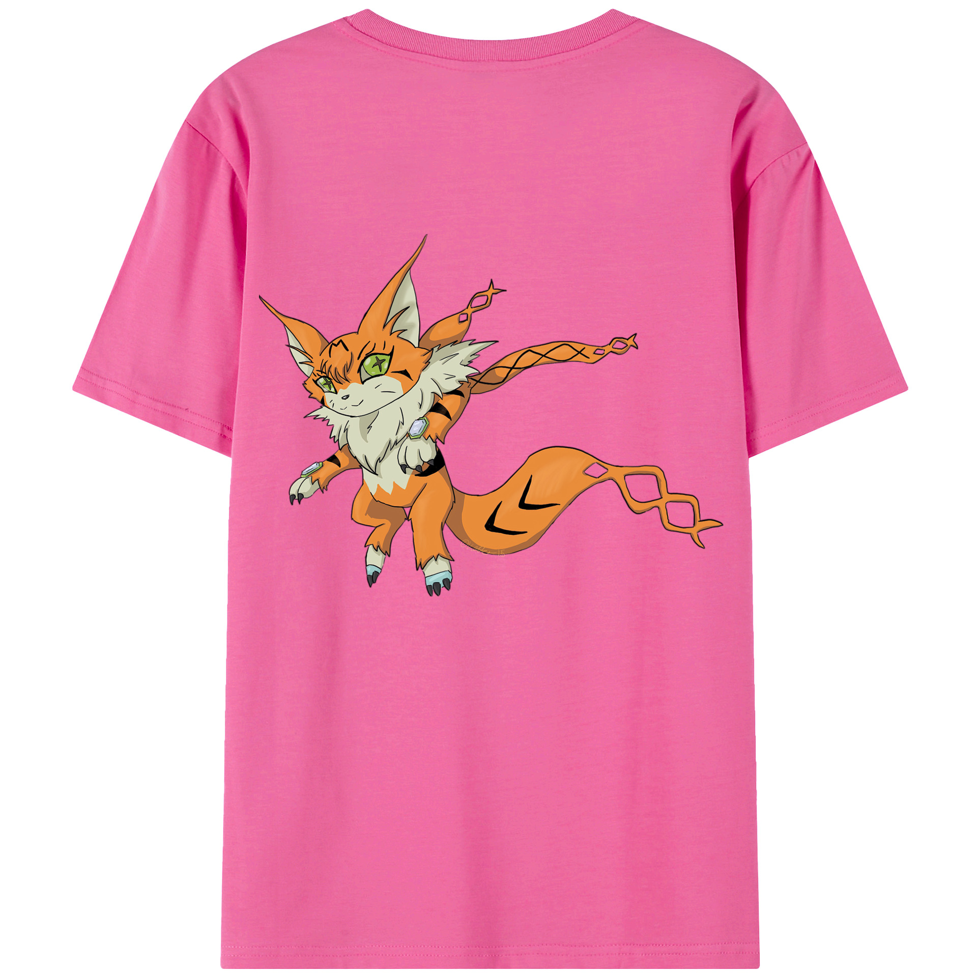 （画像用） Digimon デジタルモンスター/デジモン レディース半袖Tシャツ(バックプリント)